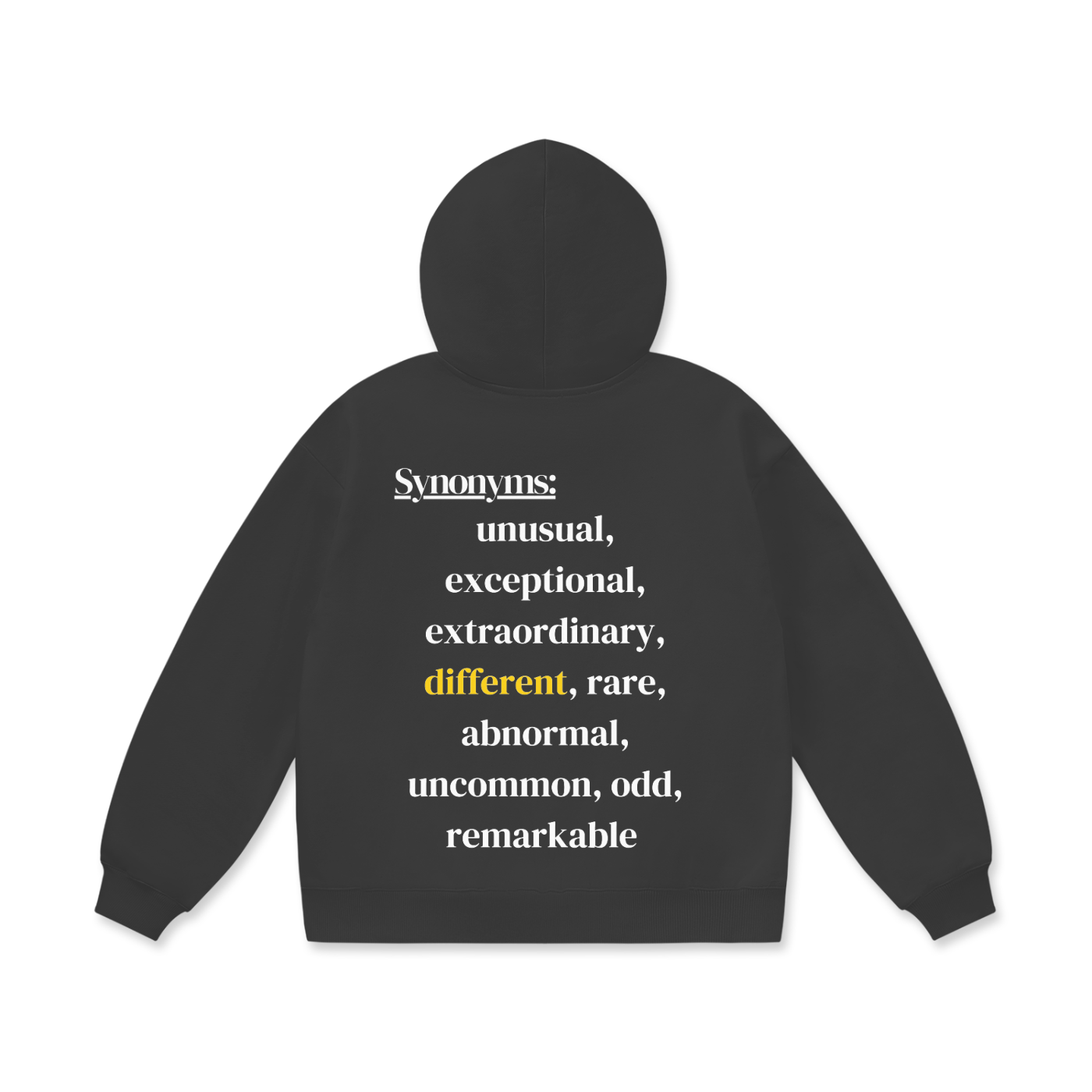 Peculiar With the Synonyms Oversize Heavyweight Fleece Hoodie