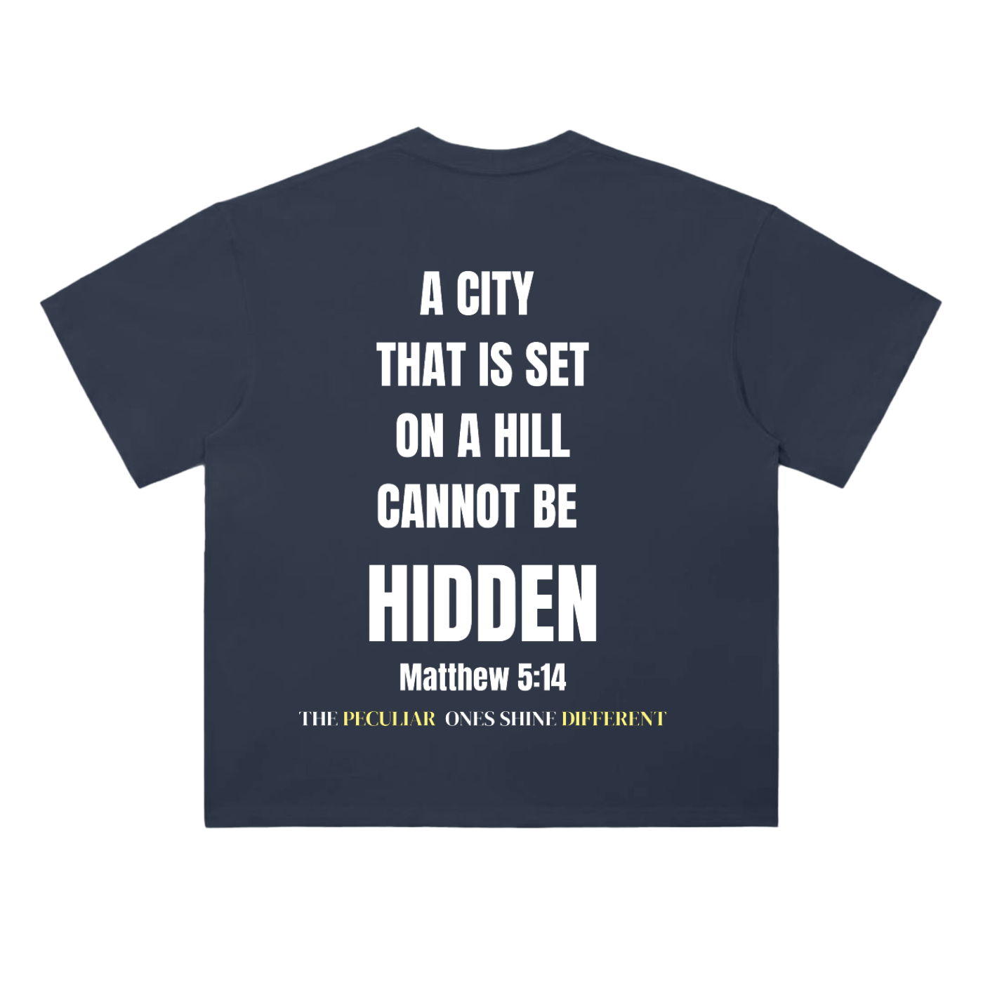 Peculiar Matthew 5:14 Heavyweight Drop Shoulder T-Shirt