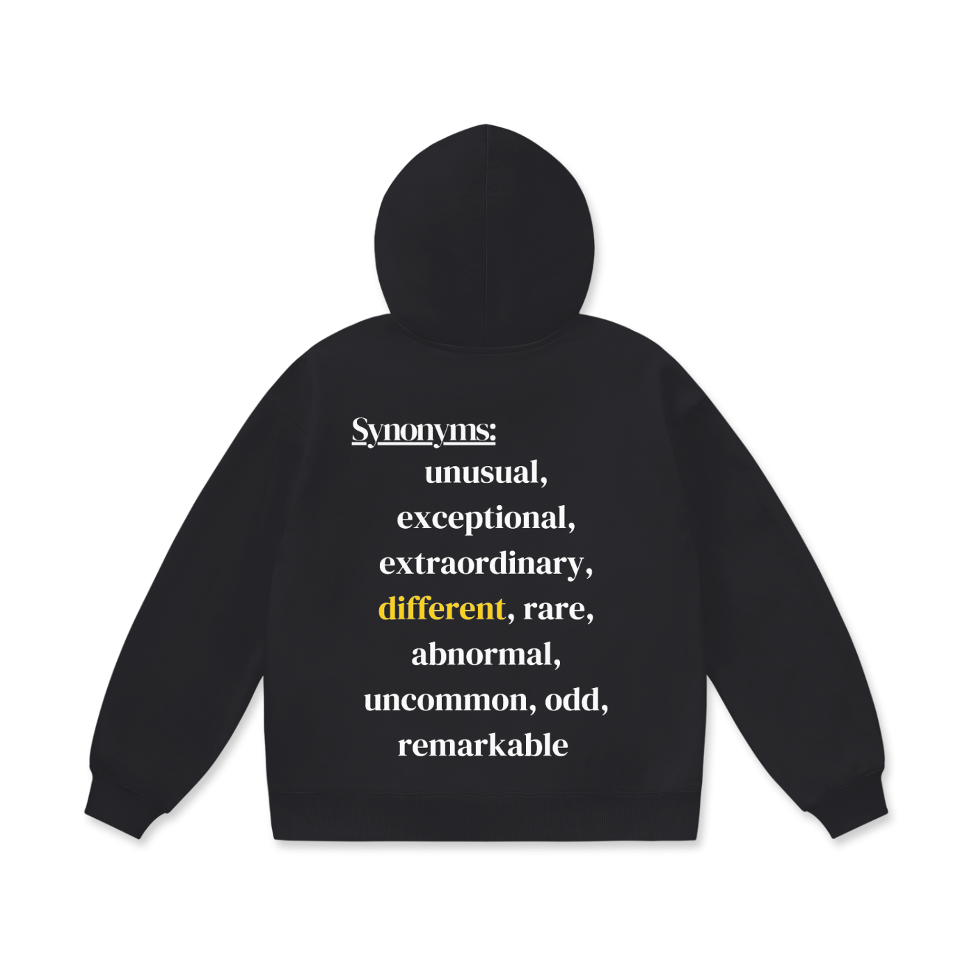 Peculiar With the Synonyms Oversize Heavyweight Fleece Hoodie