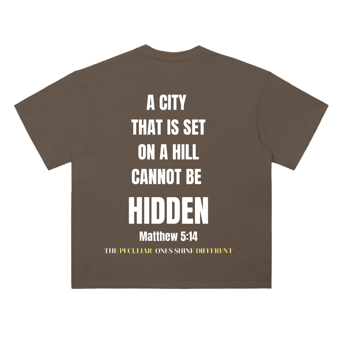 Peculiar Matthew 5:14 Heavyweight Drop Shoulder T-Shirt