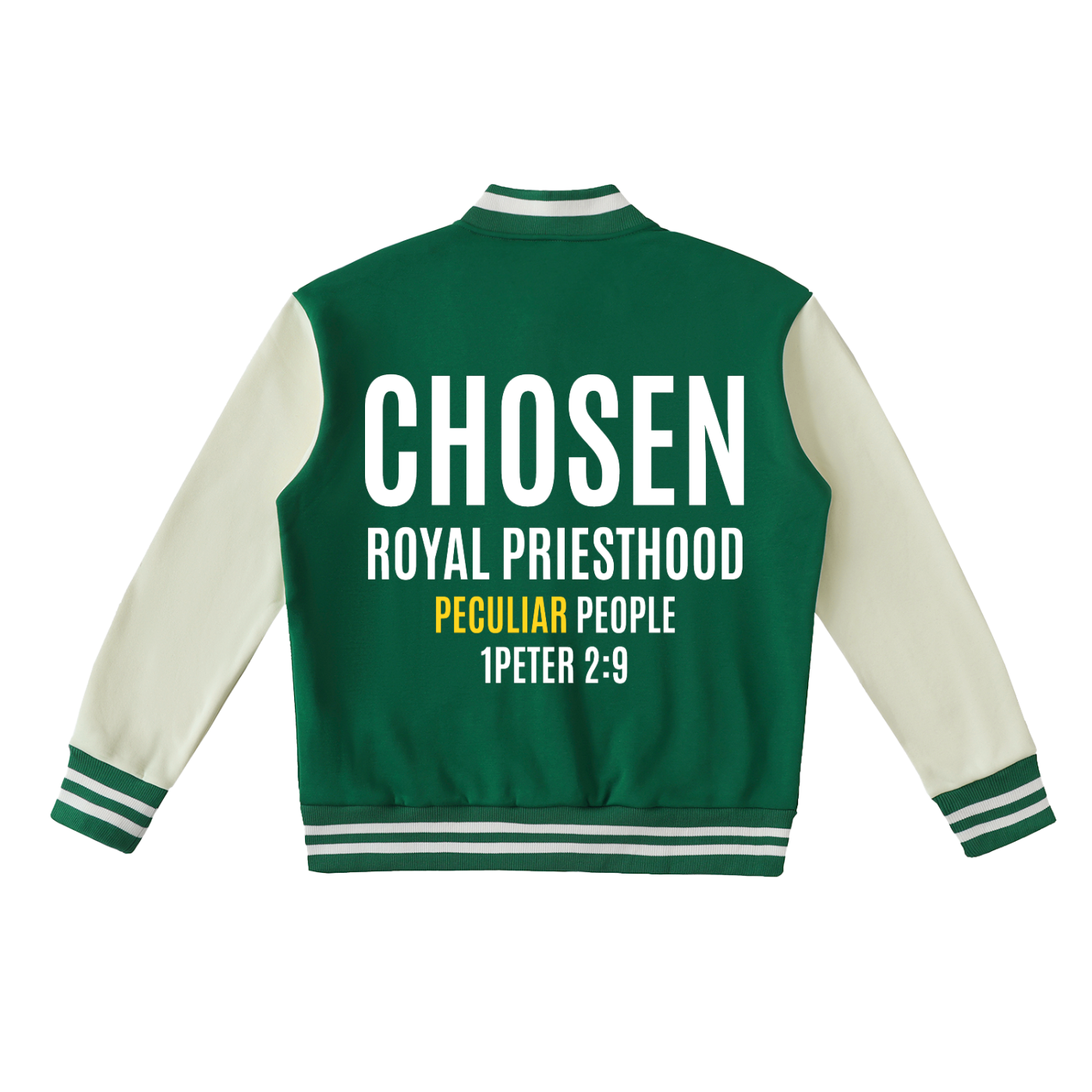 Unisex Chosen Generation Varsity Jacket 1Peter 2:9