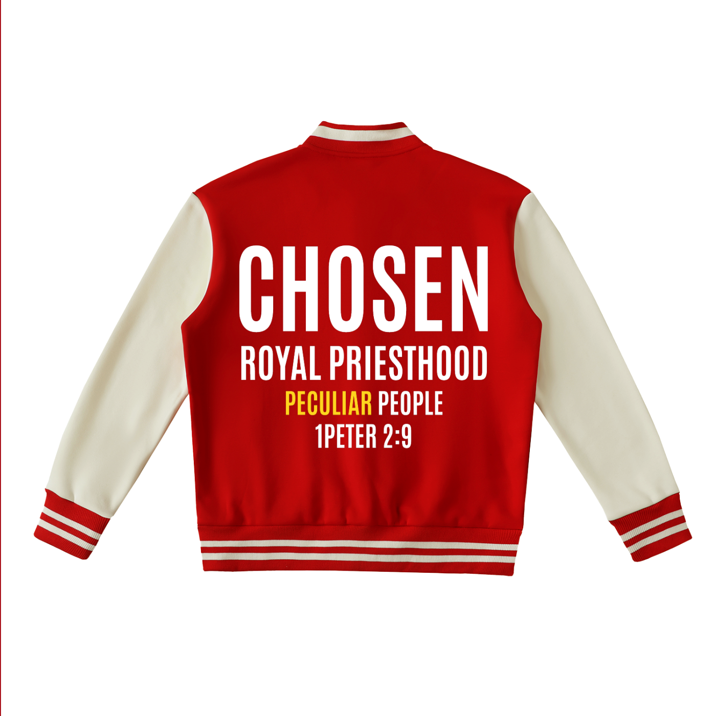 Unisex Chosen Generation Varsity Jacket 1Peter 2:9