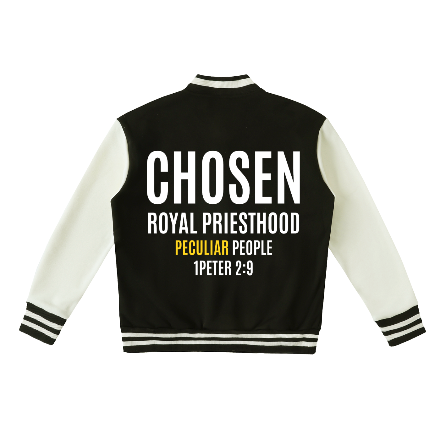 Unisex Chosen Generation Varsity Jacket 1Peter 2:9