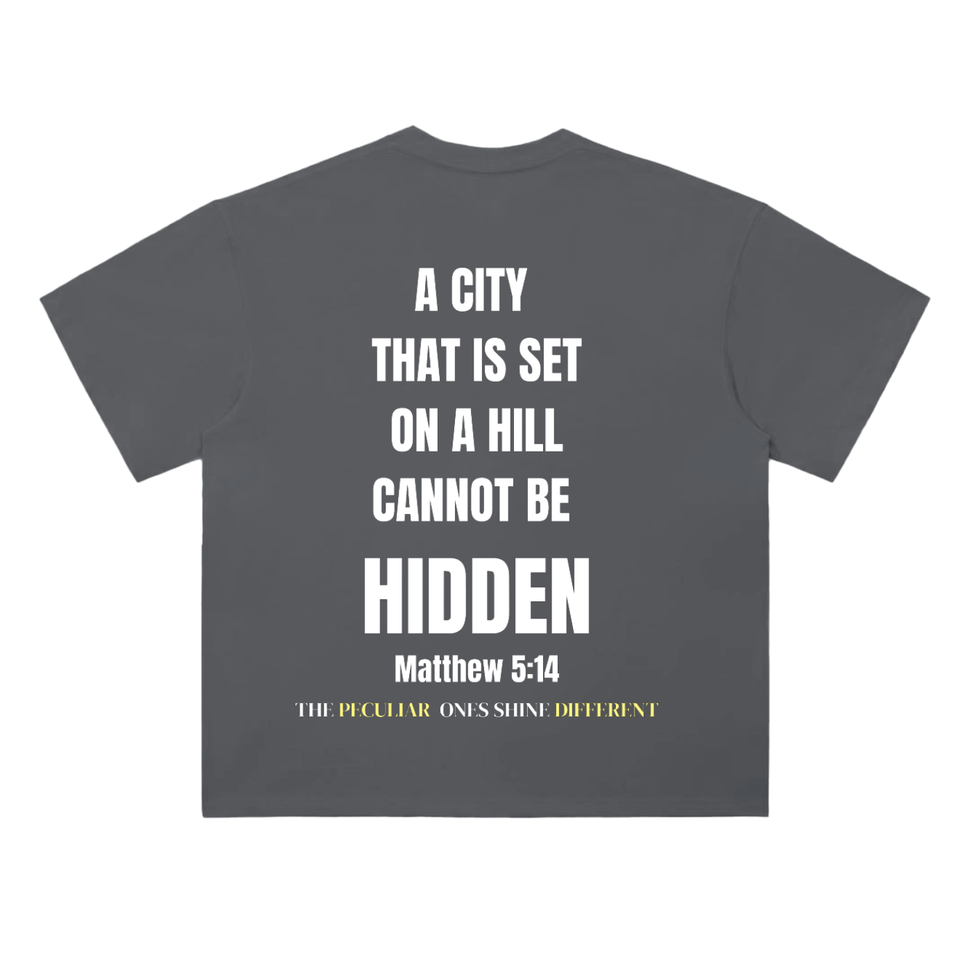 Peculiar Matthew 5:14 Heavyweight Drop Shoulder T-Shirt