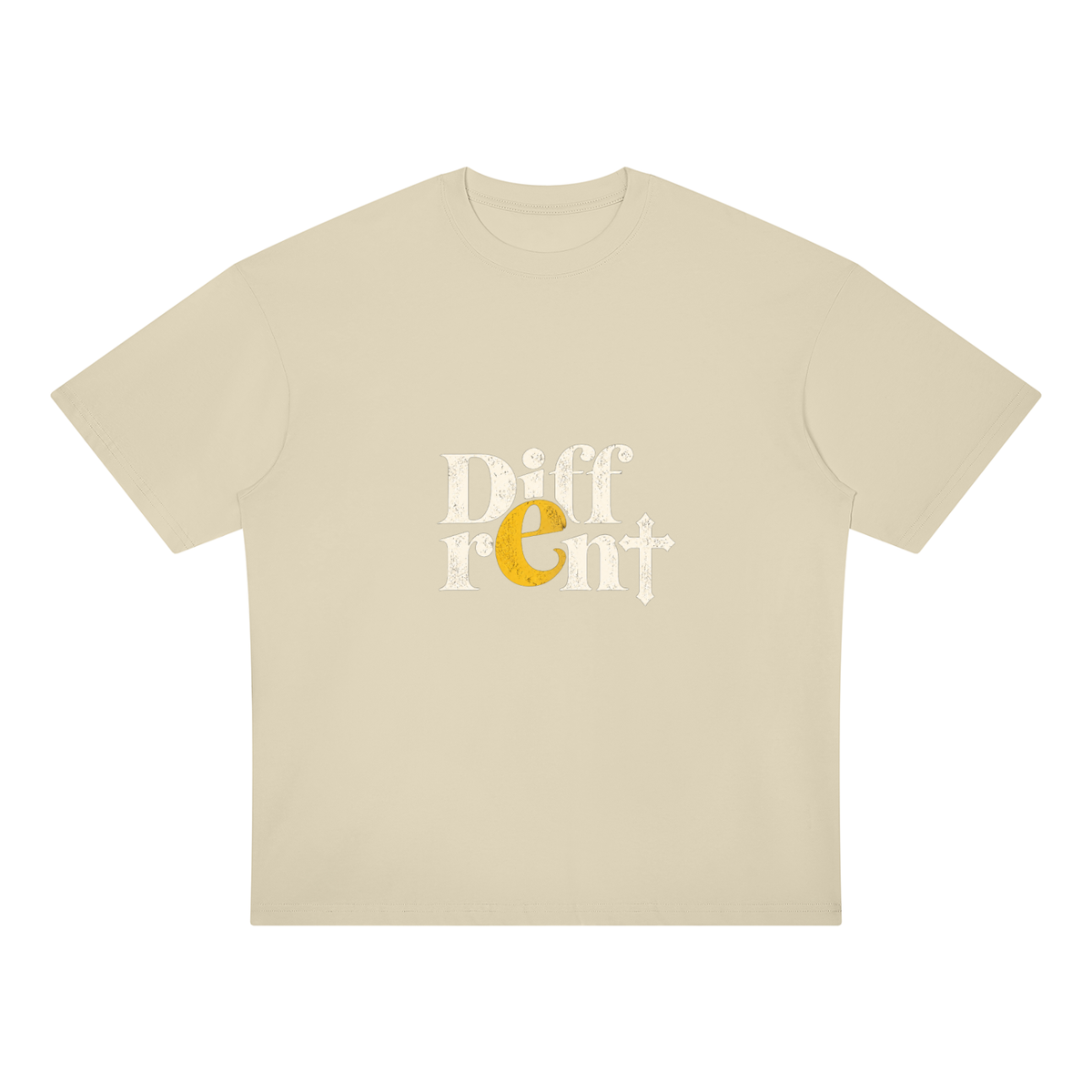Diff-rent  with the Cross Unisex Oversized Drop Shoulder T-Shirt