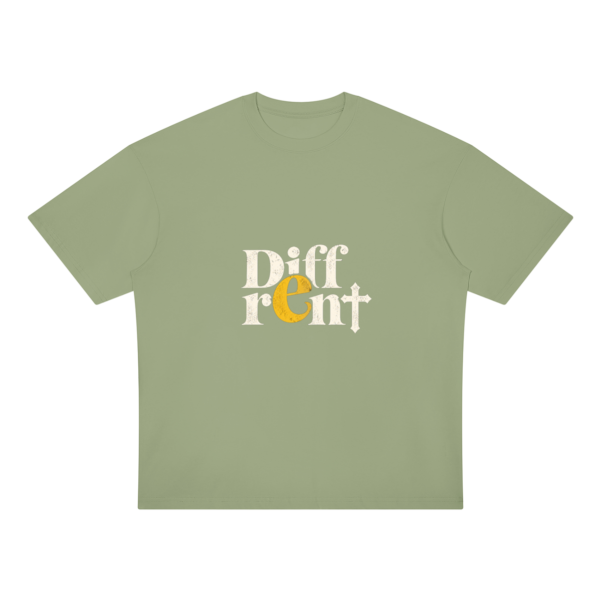 Diff-rent  with the Cross Unisex Oversized Drop Shoulder T-Shirt