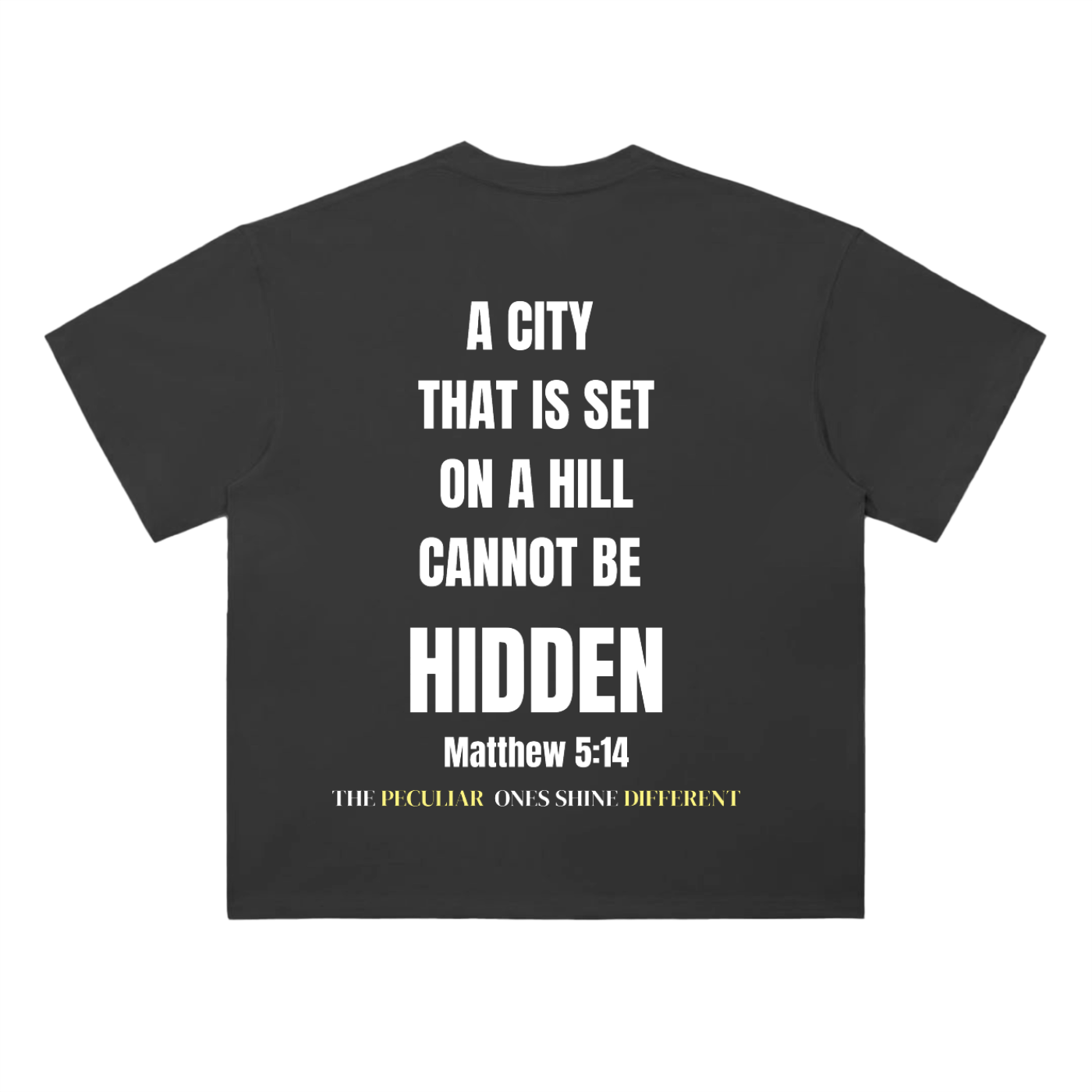 Peculiar Matthew 5:14 Heavyweight Drop Shoulder T-Shirt