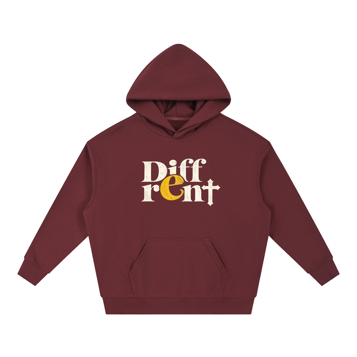 Diff-rent with the Cross Heavyweight Drop-Shoulder Hoodie