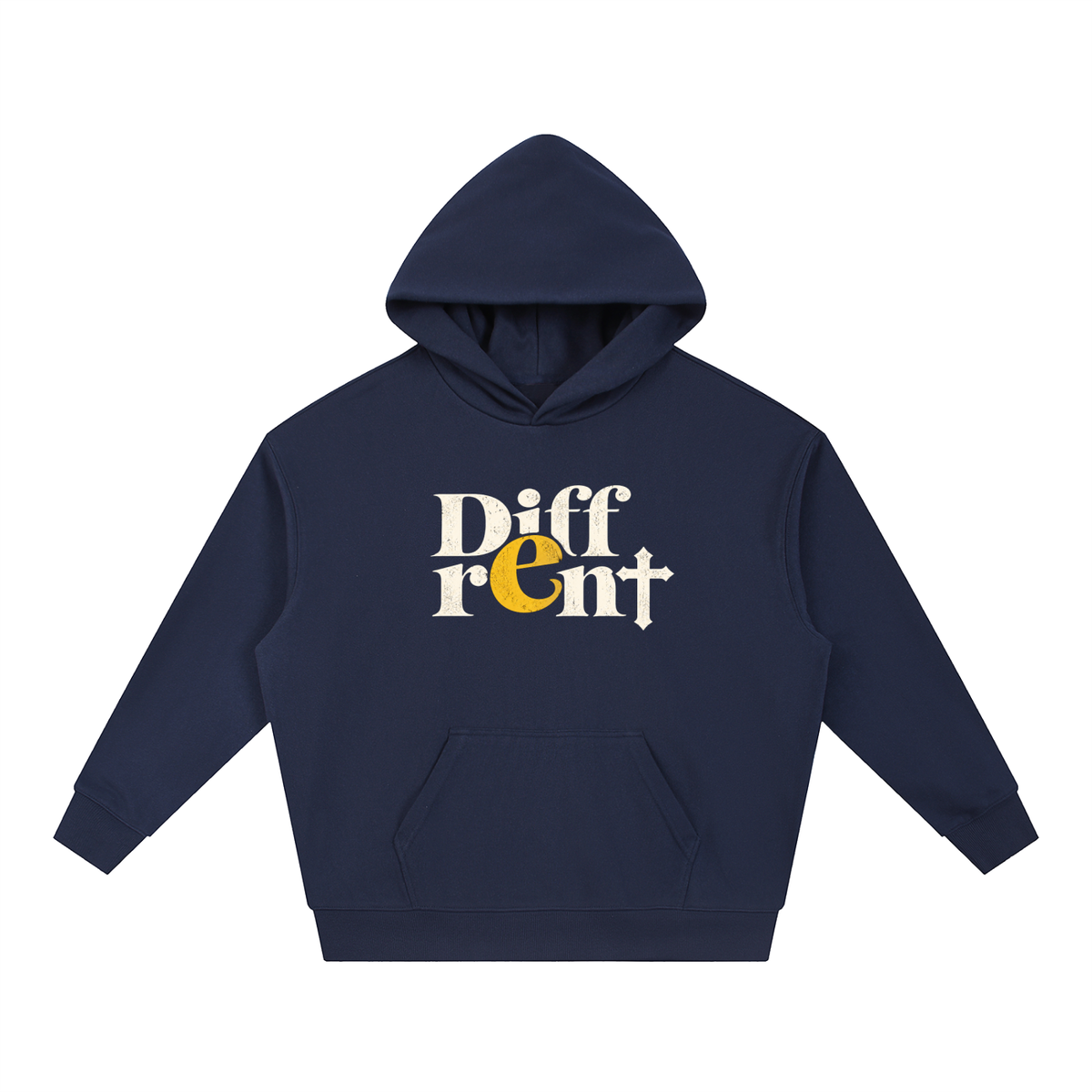 Diff-rent with the Cross Heavyweight Drop-Shoulder Hoodie