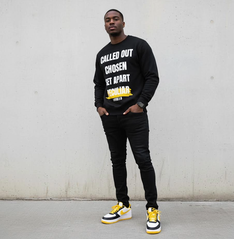 Called Out, Chosen, Set Apart, Peculiar Heavyweight Drop Shoulder Sweatshirt