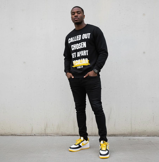 Called Out, Chosen, Set Apart, Peculiar Heavyweight Drop Shoulder Sweatshirt