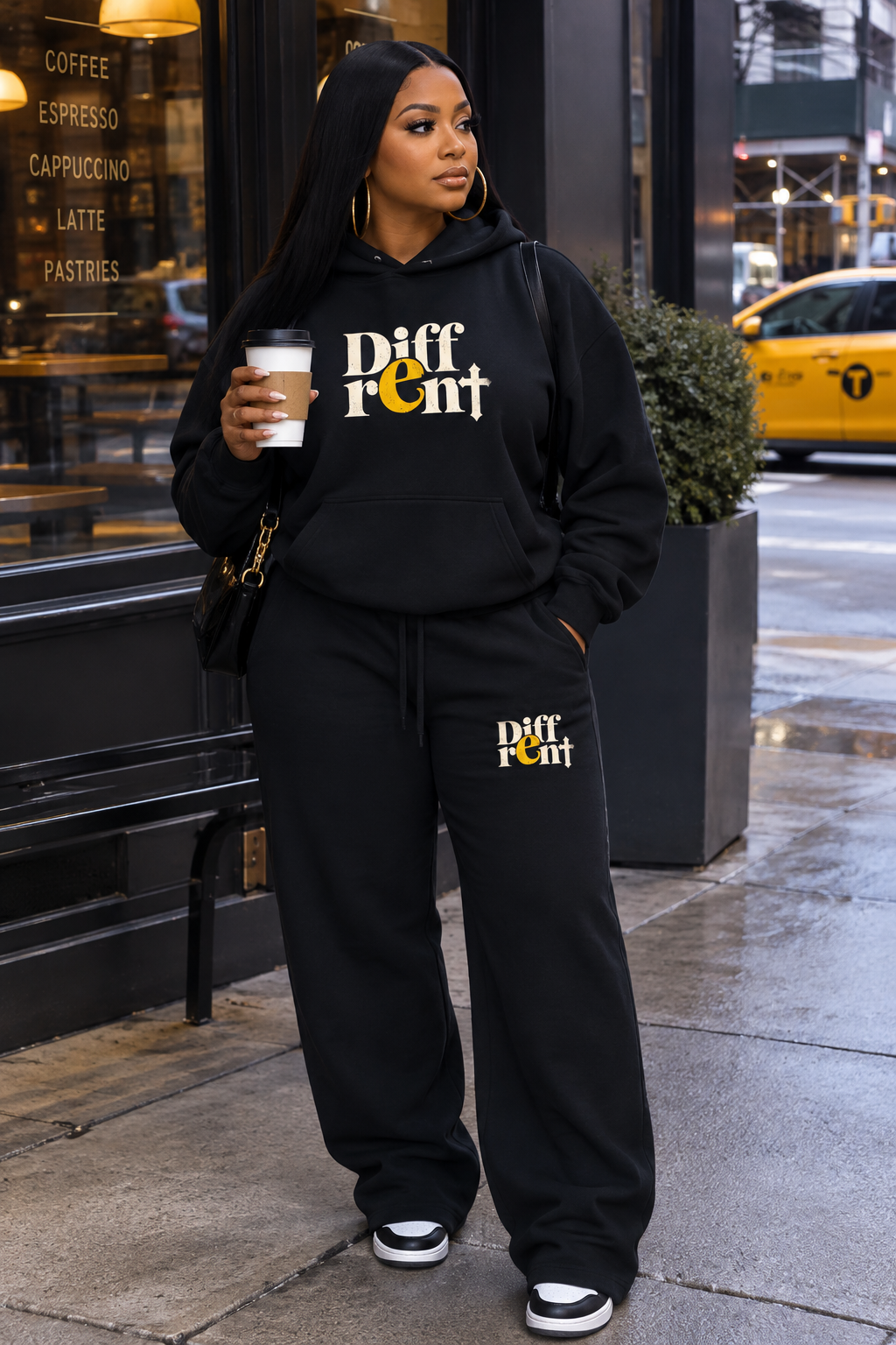 Diff-rent with the Cross Unisex Straight Leg Sweatpants