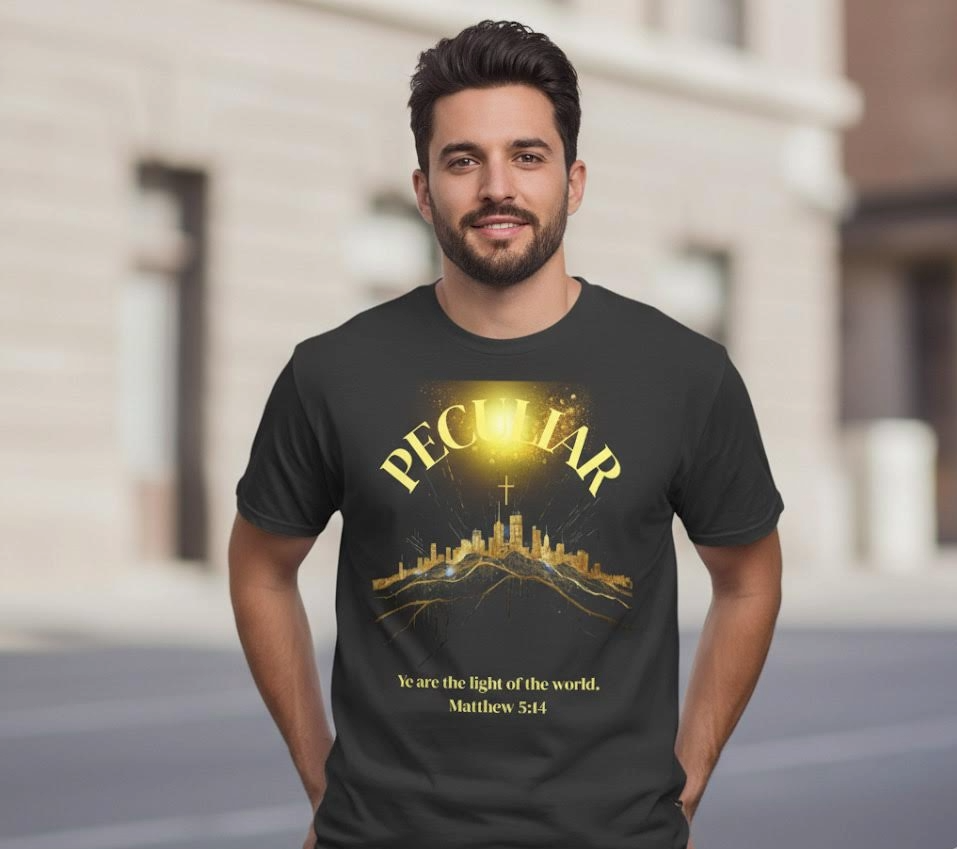 Peculiar Matthew 5:14 Heavyweight Drop Shoulder T-Shirt