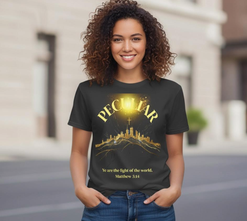Peculiar Matthew 5:14 Heavyweight Drop Shoulder T-Shirt