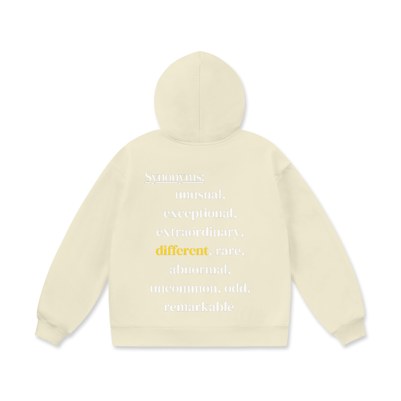 Peculiar With the Synonyms Oversize Heavyweight Fleece Hoodie