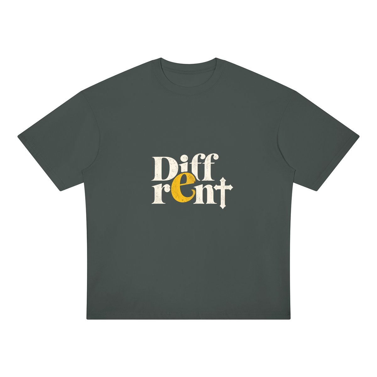 Diff-rent  with the Cross Unisex Oversized Drop Shoulder T-Shirt