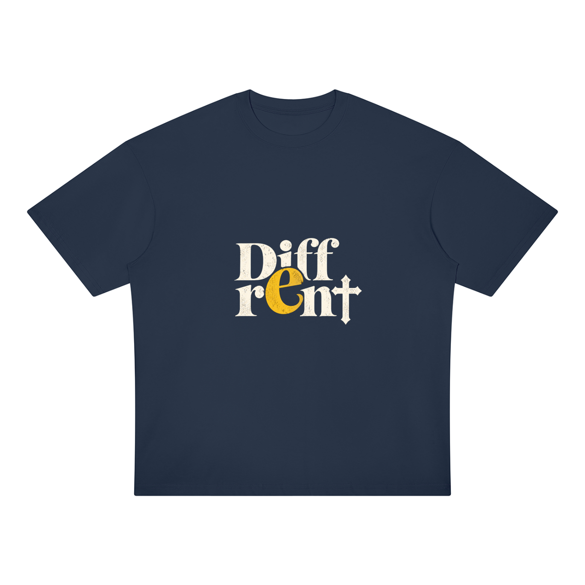 Diff-rent  with the Cross Unisex Oversized Drop Shoulder T-Shirt