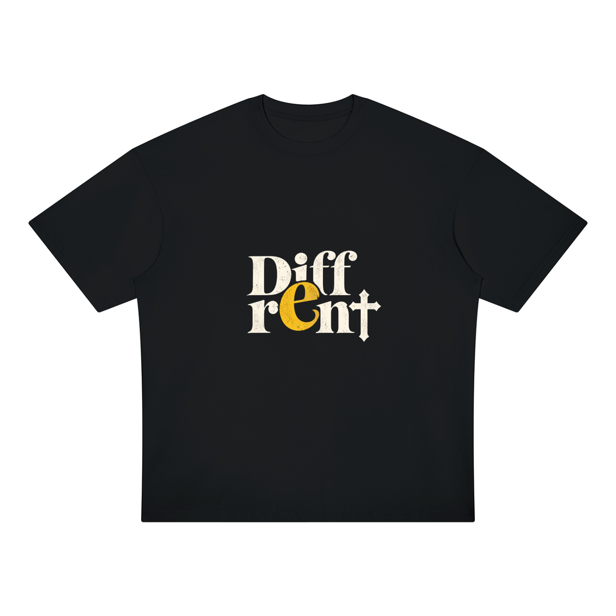 Diff-rent  with the Cross Unisex Oversized Drop Shoulder T-Shirt