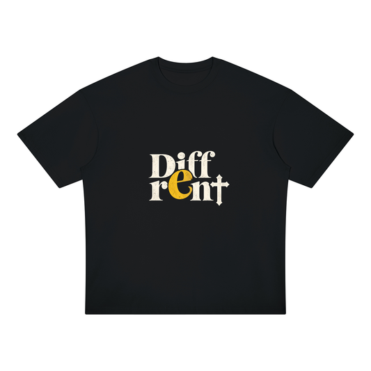 Diff-rent  with the Cross Unisex Oversized Drop Shoulder T-Shirt
