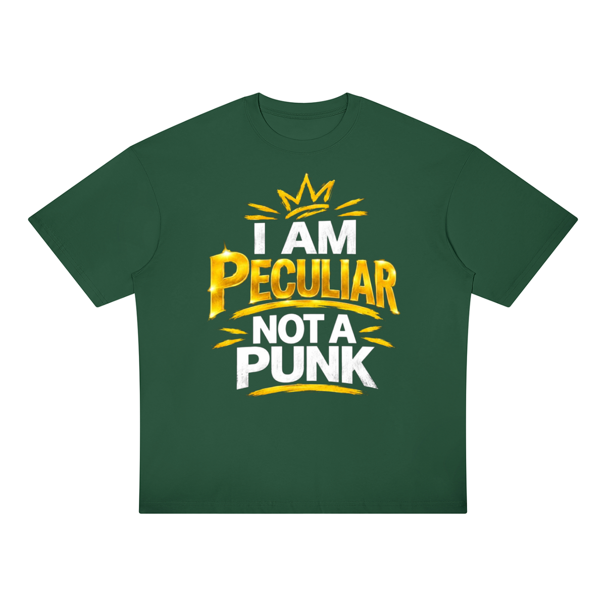 I am Peculiar not a Punk Unisex Oversized Drop Shoulder T-Shirt