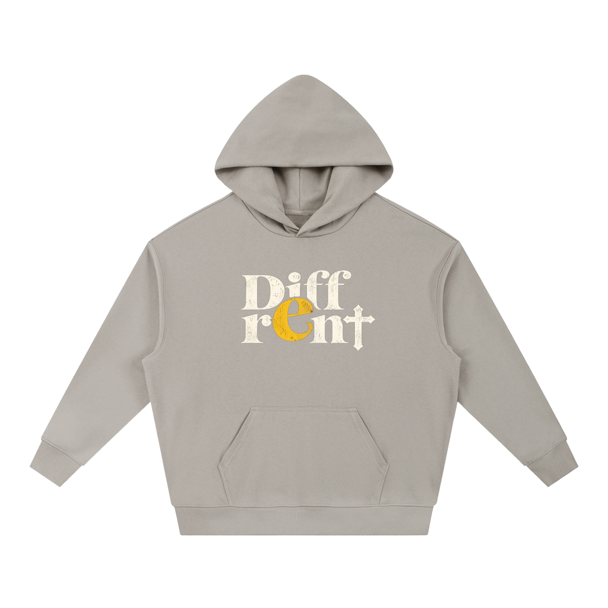 Diff-rent with the Cross Heavyweight Drop-Shoulder Hoodie