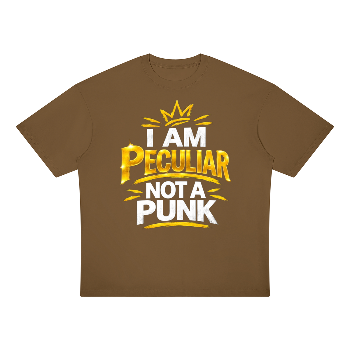 I am Peculiar not a Punk Unisex Oversized Drop Shoulder T-Shirt