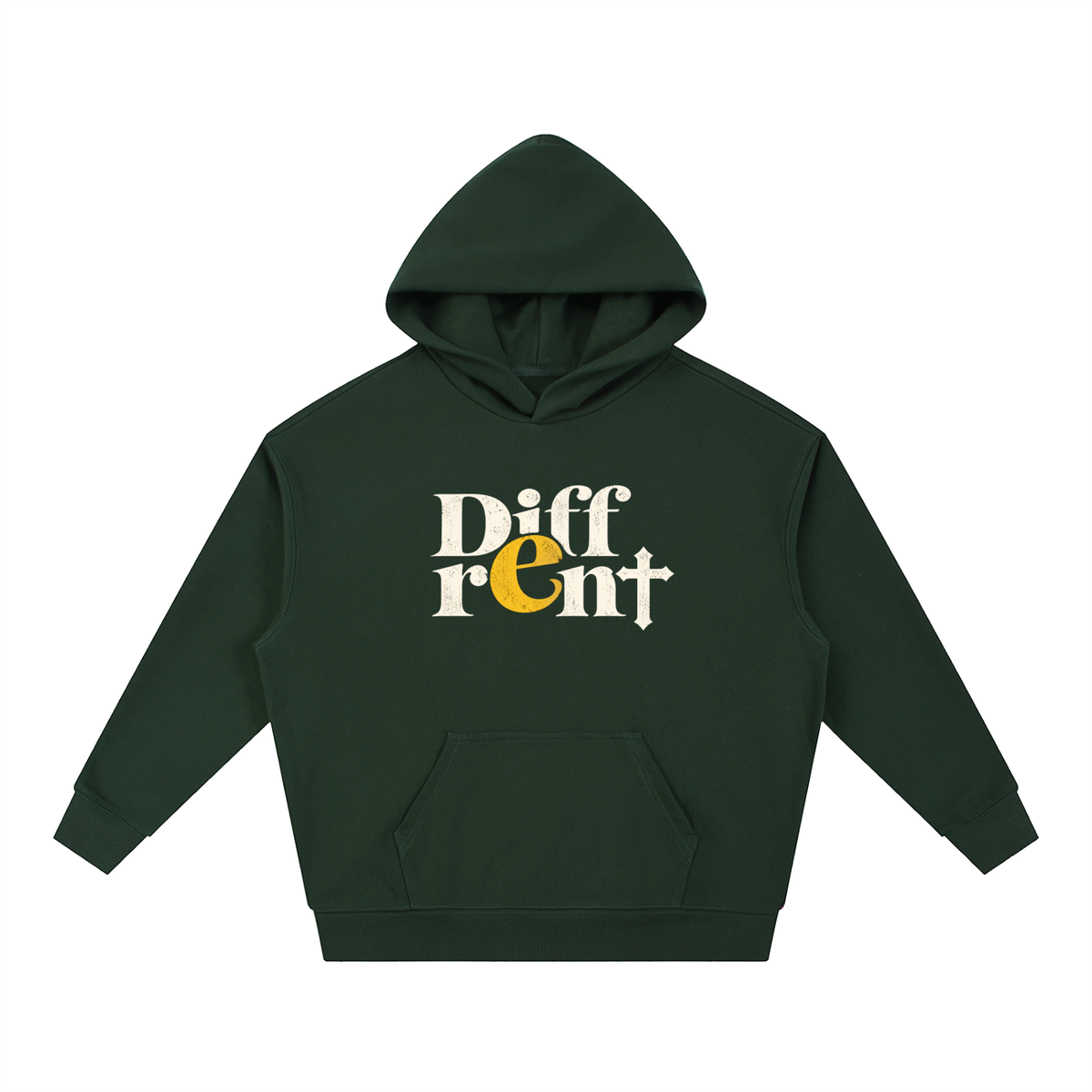 Diff-rent with the Cross Heavyweight Drop-Shoulder Hoodie