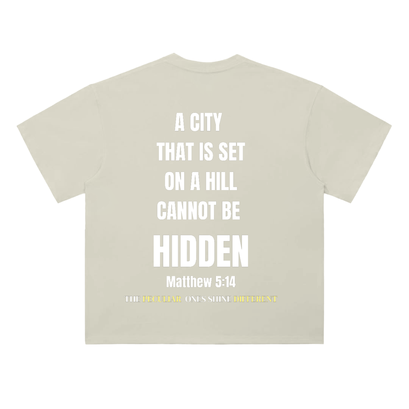 Peculiar Matthew 5:14 Heavyweight Drop Shoulder T-Shirt